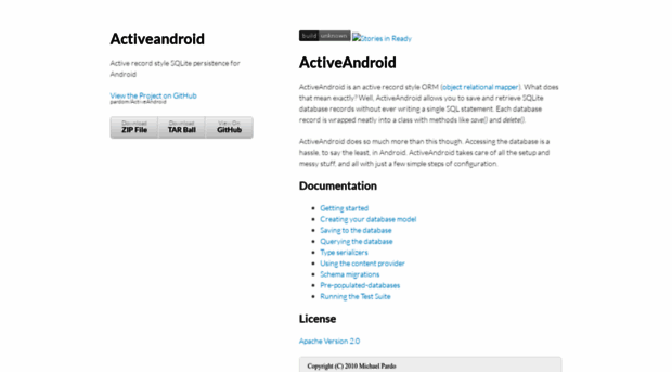 activeandroid.com