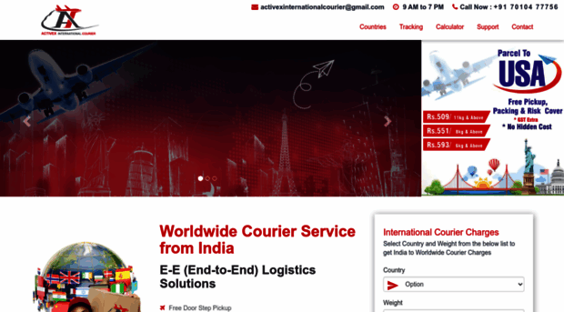 activexinternationalcourier.com