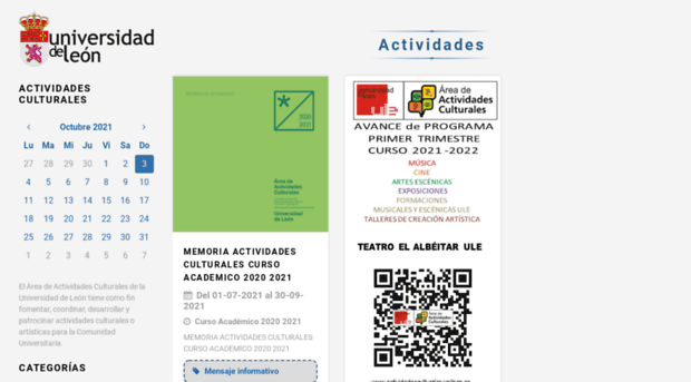 actividadesculturales.unileon.es