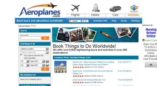 activities.aeroplanes.com