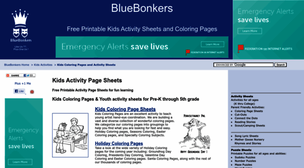 activity-sheets.com