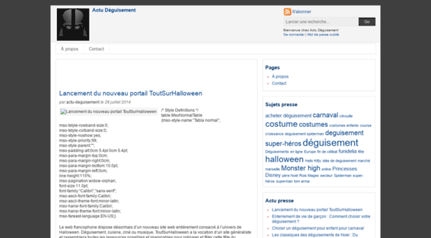 actu-deguisement.agence-presse.net
