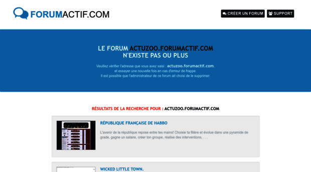 actuzoo.forumactif.com