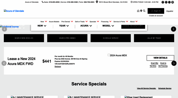 acuraofglendale.com