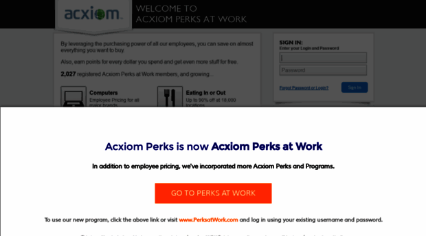 acxiom.corporateperks.com