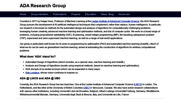 ada.liacs.nl
