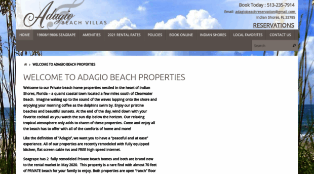 adagiobeachvillas.com