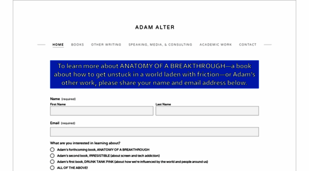 adamalterauthor.com