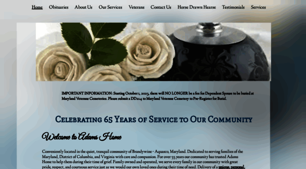 adamsfuneralhomemd.com