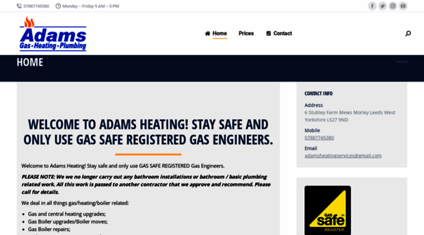 adamsgasheatingandplumbing.co.uk