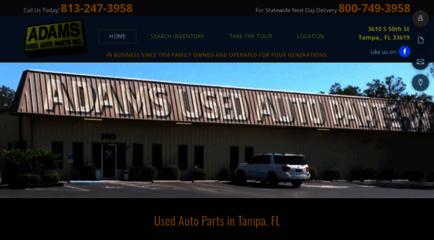 adamsusedautoparts.com