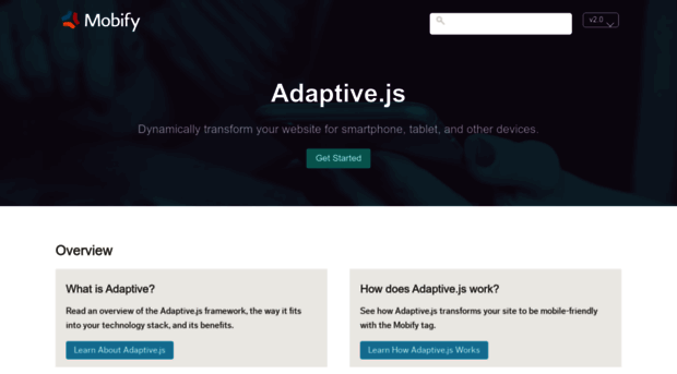 adaptivejs.mobify.com