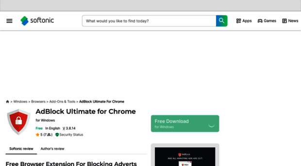 adblock-ultimate-for-chrome.en.softonic.com