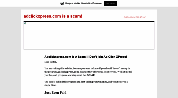 adclickxpressscam.wordpress.com