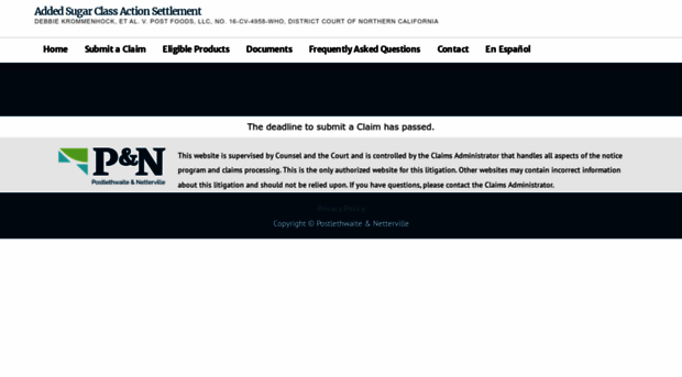 addedsugarclaims.pnclassaction.com
