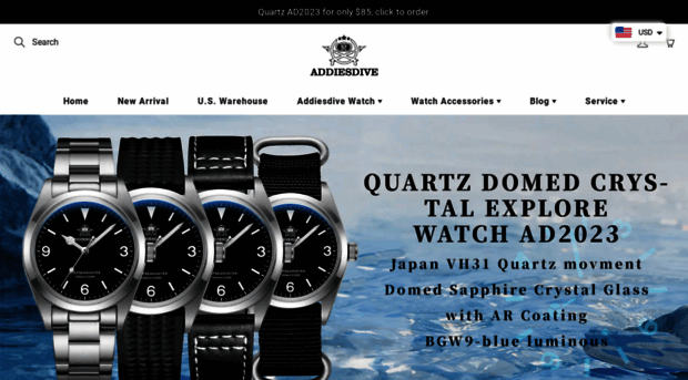 addiesdivewatches.com