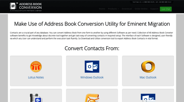 addressbookconversion.com