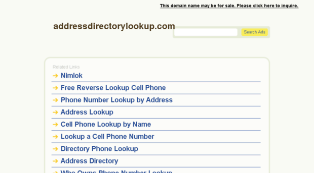 addressdirectorylookup.com