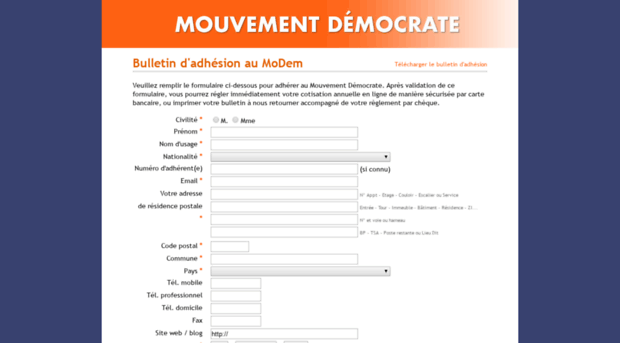 adhesion.mouvementdemocrate.fr