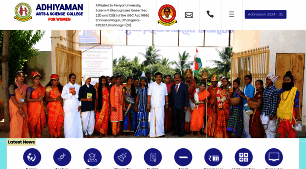 adhiyamanwomencollege.in