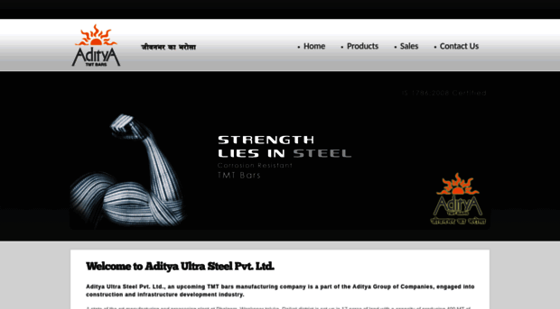 adityaultrasteel.com