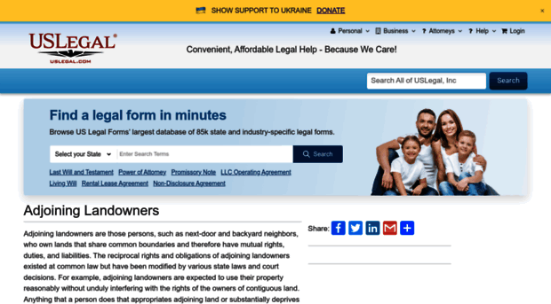 adjoininglandowners.uslegal.com