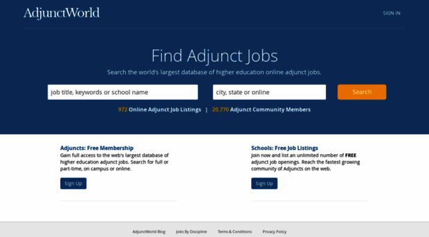 adjunctworld.com