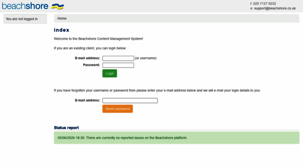 admin.beachshore.co.uk