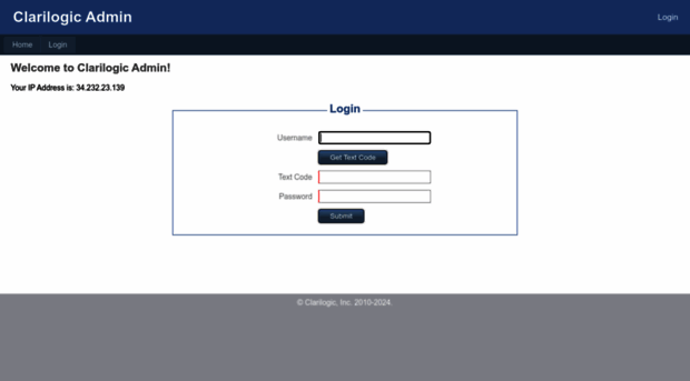 admin.clarilogic.com