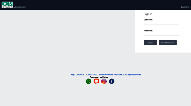 admin.dcmnetwork.com