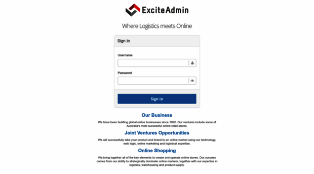 admin.exciteonlineservices.com.au