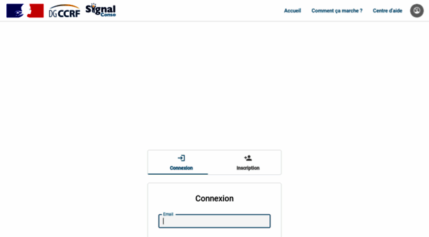 admin.signal.conso.gouv.fr - Espace pro Signal Conso - Admin Signal Conso
