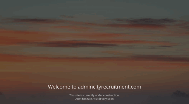 admincityrecruitment.com