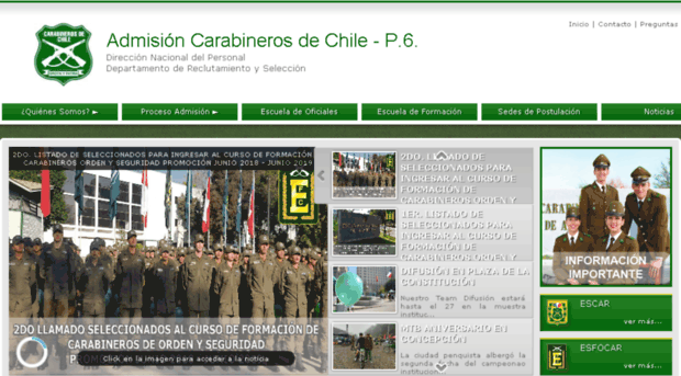 admisioncarabineros.cl