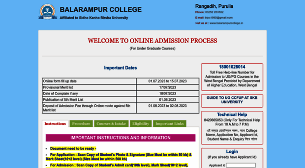 admission.balarampurcollege.in