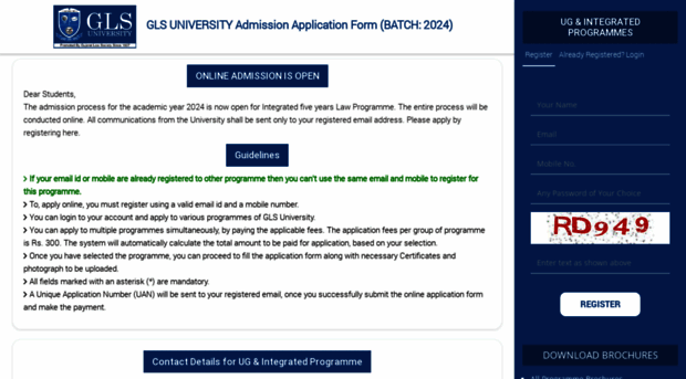 admission.glsuniversity.ac.in