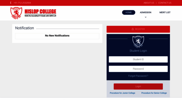 admission.hislopcollege.ac.in