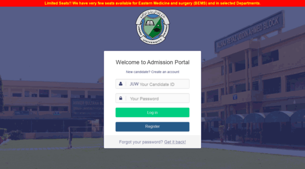 admission.juw.edu.pk