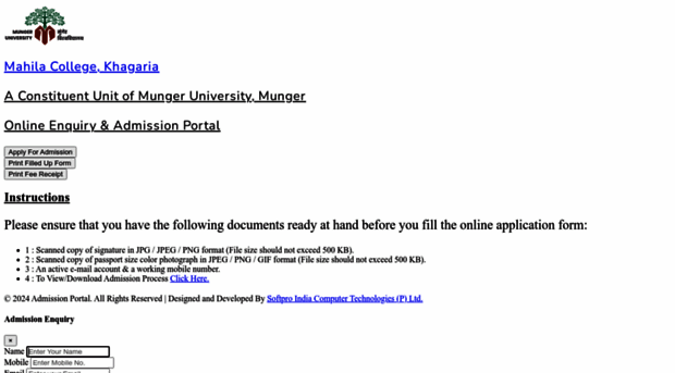 admission.mckhagaria.ac.in