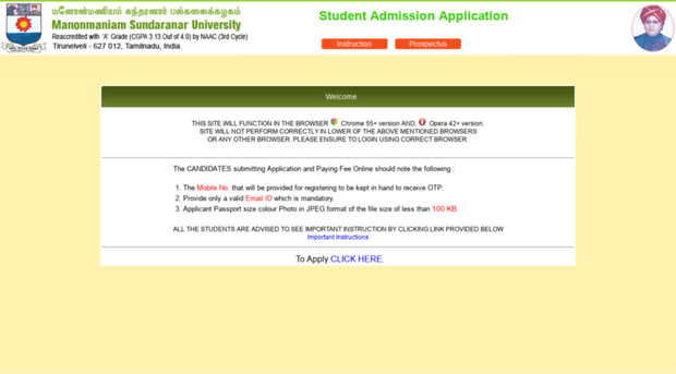 admission.msupayment.in