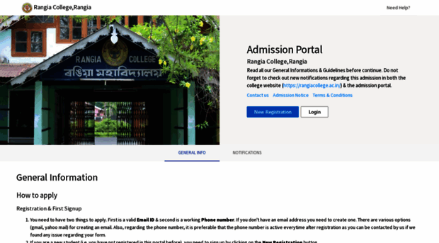 admission.rangiacollege.ac.in