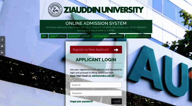 admission.zu.edu.pk