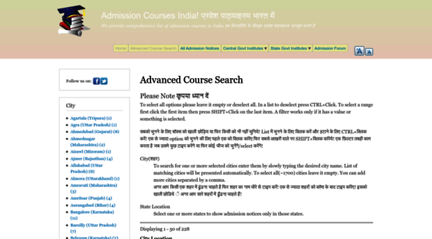 admissioncourses.com