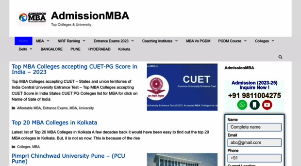 admissionmba.in