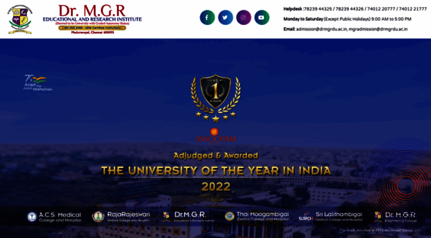 admissions.drmgrdu.ac.in