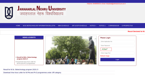 admissions.jnu.ac.in