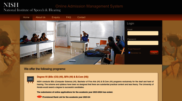 admissions.nish.ac.in