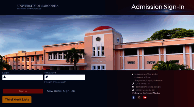 admissions.uos.edu.pk