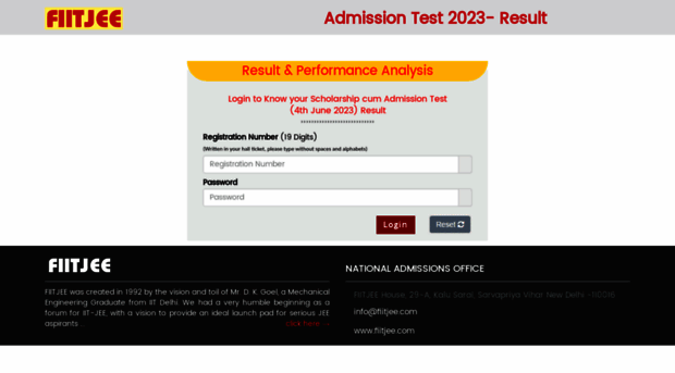 admissiontest12.fiitjee.com