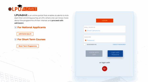 admit.lpu.in - LPU Admit | Online Application... - Admit LPU